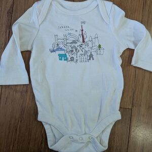 GAP Gender neutral White Canada image baby Bodysuit